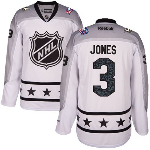 Blue Jackets #3 Seth Jones White All-Star Metropolitan Division Women's Stitched NHL Jersey
